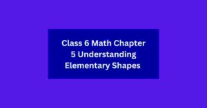 Class 6 Math Chapter 5 Understanding Elementary Shapes