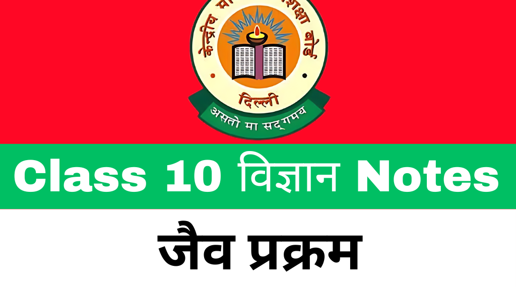 Class 10 Science Chapter 6 जैव प्रक्रम Notes Download Free